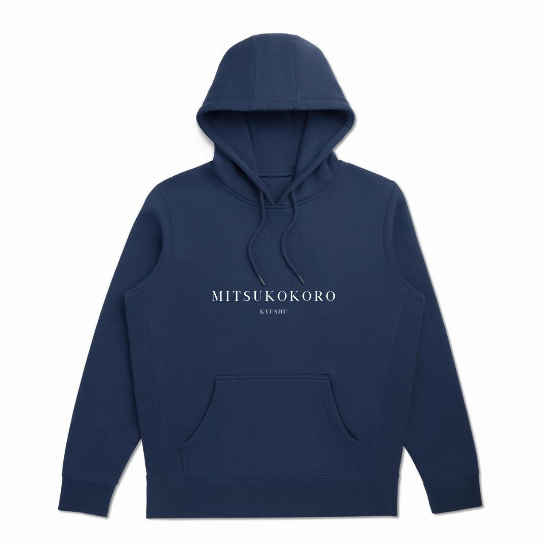 Kyushu Ocean Navy Hooded Sweatshirt