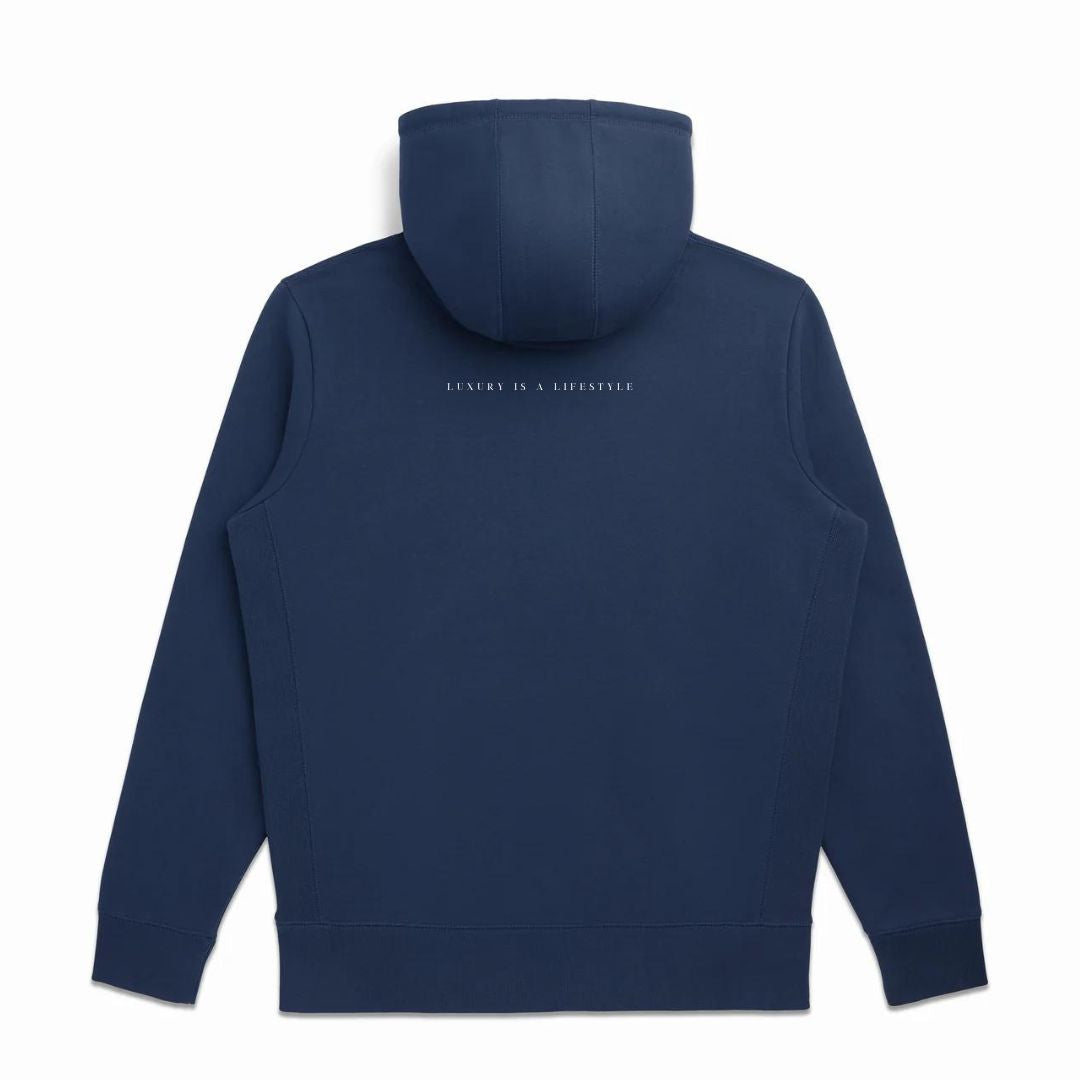 Kyushu Ocean Navy Hooded Sweatshirt