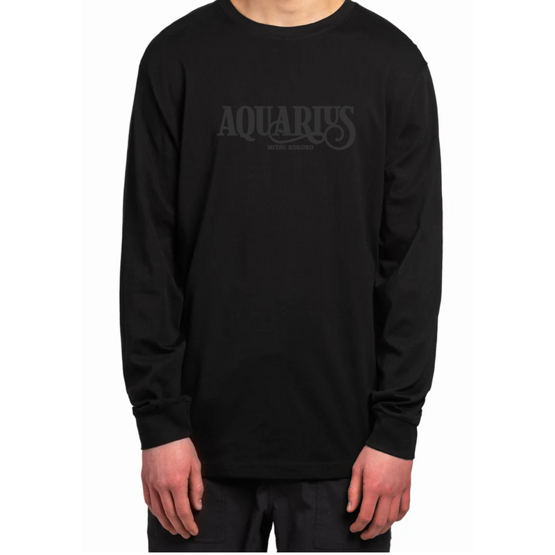 Aquarius Long Sleeve Supima Tee