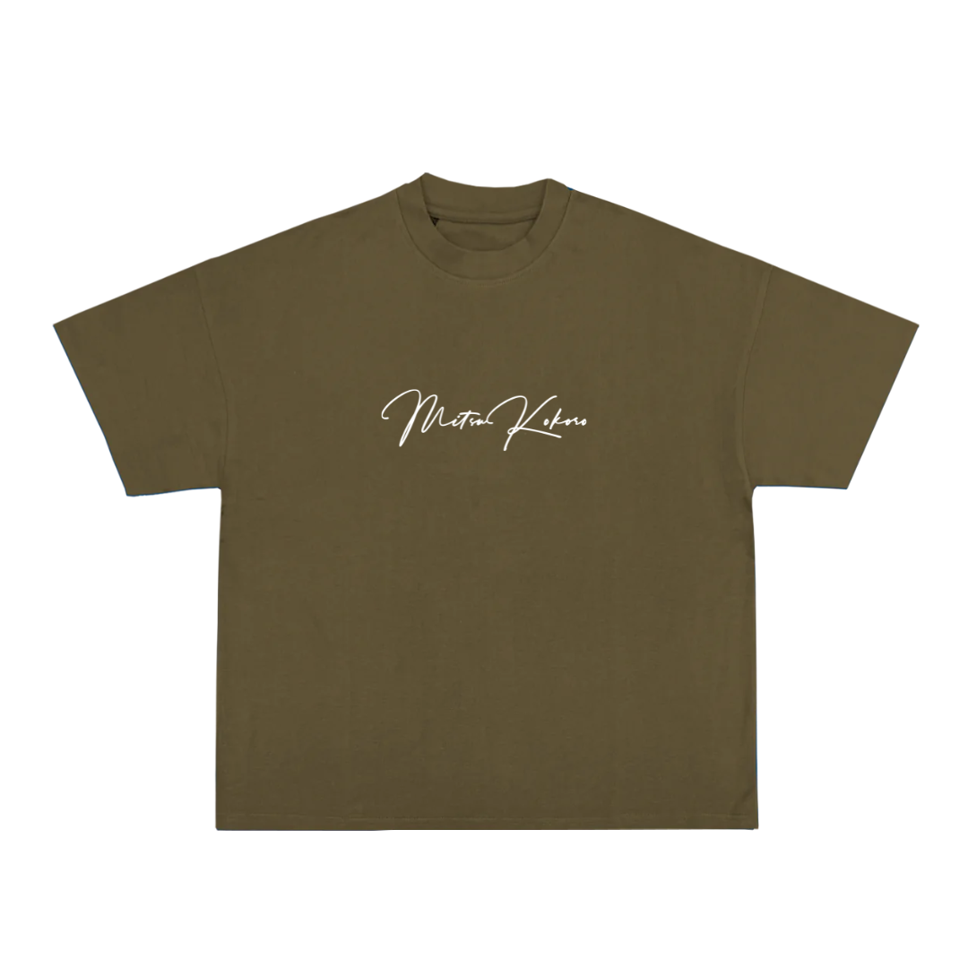 Mens Oversized T-Shirt-Olive
